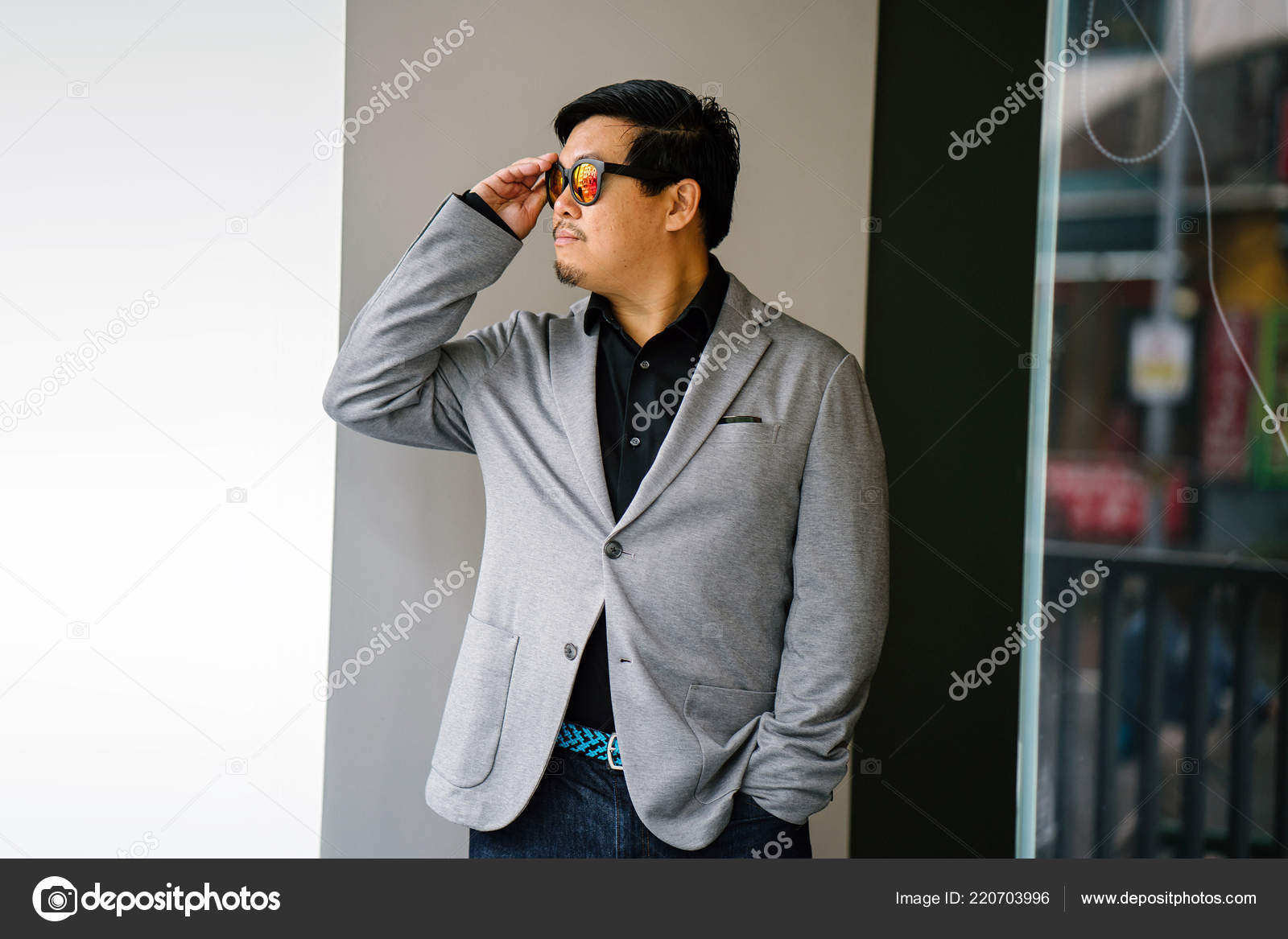 grey suit smart casual