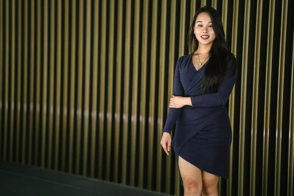 Retrato Una Joven Hermosa Mujer China Asiática Elegante Elegante Vestido —  Fotos de Stock