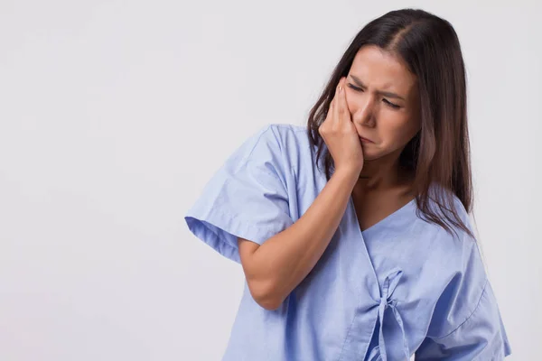 Painful Woman Toothache Tooth Decay Sensitivity — Stock Photo, Image