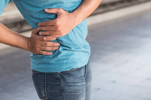 Ferito Che Soffre Dolore Pelvico Lesioni Articolari Dell Anca — Foto Stock