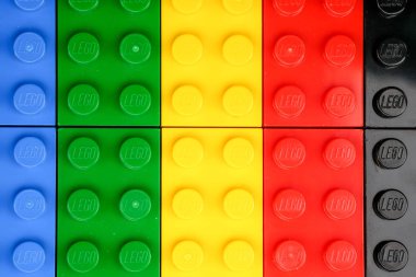 Chiang mai, Tayland - 27 Mayıs 2018: Lego Lego grubunda, Billund, Danimarka dayalı bir özel şirket tarafından üretilen plastik inşaat oyuncak bir çizgi olduğunu.