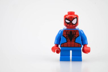 Chiang mai, Tayland - 27 Mayıs 2018: Lego Marvel Süper kahraman örümcek adam, Billund, Danimarka dayalı bir özel şirket.