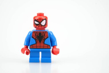 Chiang mai, Tayland - 27 Mayıs 2018: Lego Marvel Süper kahraman örümcek adam, Billund, Danimarka dayalı bir özel şirket.