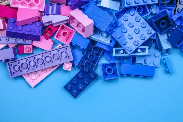 Chiangmai Thailand Maj 2018 Lego Linje Plast Konstruktion Leksaker Som — Stockfoto