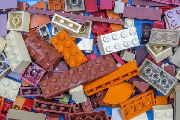 Chiang Mai Thailand May 2018 Lego Line Plastic Construction Toys — Stock Photo, Image