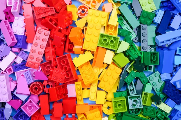 Chiangmai Thailand Maj 2018 Lego Linje Plast Konstruktion Leksaker Som — Stockfoto