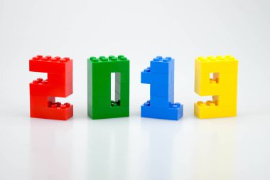 Yeni yıl Oluşturucu tuğla 2019 sayısı