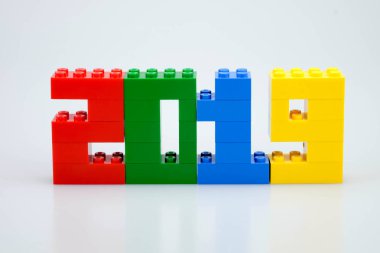 Yeni yıl Oluşturucu tuğla 2019 sayısı