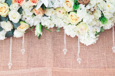 Arka plan için güzel buket çiçek 