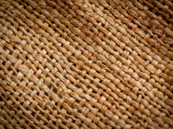 Close Van Bruine Zak Textuur Achtergrond Soft Focus Sea — Stockfoto