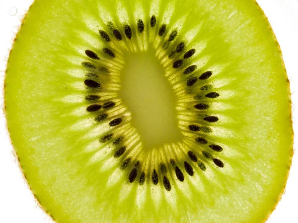 Close Textura Fundo Kiwi Fruta — Fotografia de Stock