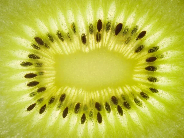 Close Textura Fundo Kiwi Fruta — Fotografia de Stock