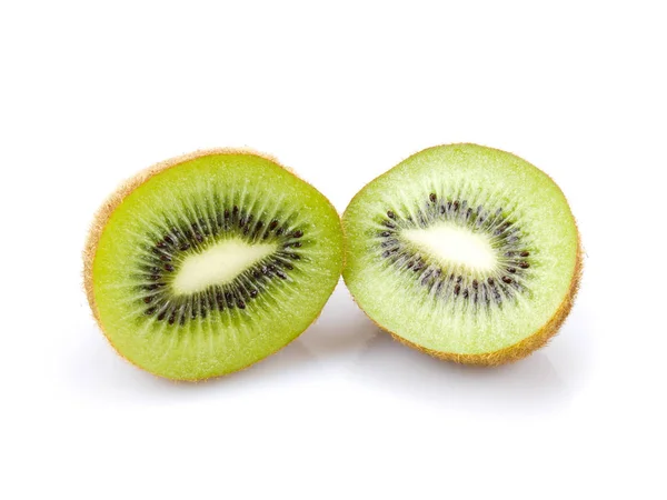 Plátky Kiwi Ovoce Izolované Bílém Pozadí — Stock fotografie