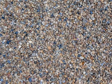 Arka plan doku, renkli deniz taşlar, üstten görünüm