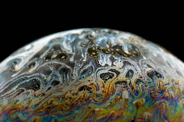 Demi Savon Bubble Ball Abstrait Fond Demi Cercle Modèle Espace — Photo