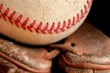 Spor ekipmanları eski beysbol arka plan dokusu