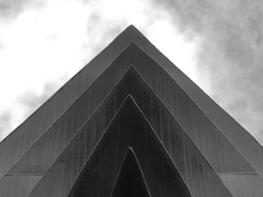 Arka plan mimarisi hatları. modern mimari detay