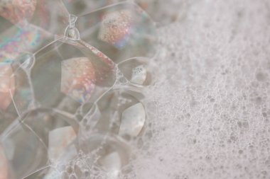 beyaz köpük doku arka plan bakış