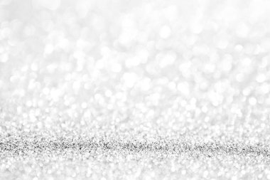 Noel bokeh arka plan beyaz gümüş ışıkları