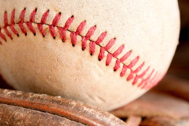 Spor ekipmanları eski beysbol arka plan dokusu