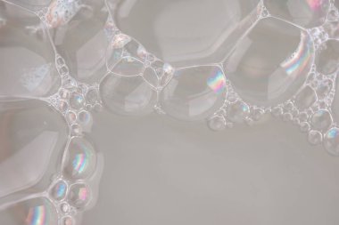 beyaz köpük doku arka plan bakış