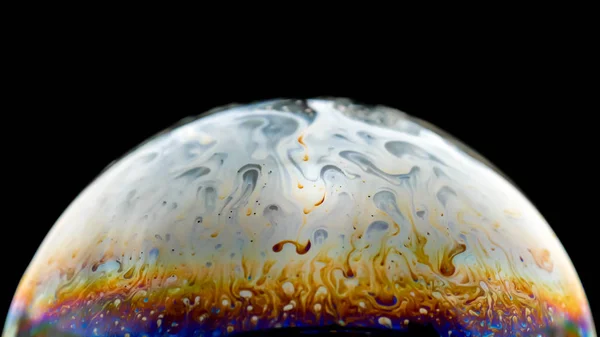 Μισό Σαπούνι Bubble Ball Αφηρημένη Ημικύκλιο Φόντο Μοντέλο Του Διαστήματος — Φωτογραφία Αρχείου