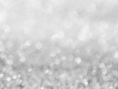 Noel bokeh arka plan beyaz gümüş ışıkları
