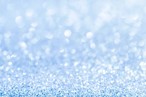 Abstracte Achtergrond Blauw Licht Bokeh Kerstvakantie — Stockfoto
