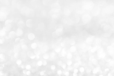 Noel bokeh arka plan beyaz gümüş ışıkları