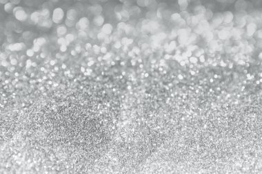 Noel bokeh arka plan beyaz gümüş ışıkları