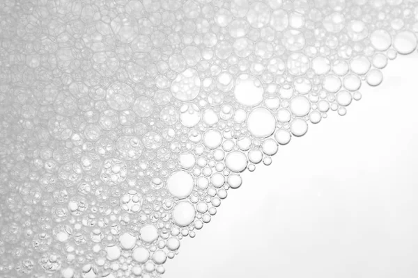 白い泡テクスチャの抽象的な背景のクローズ アップ — ストック写真