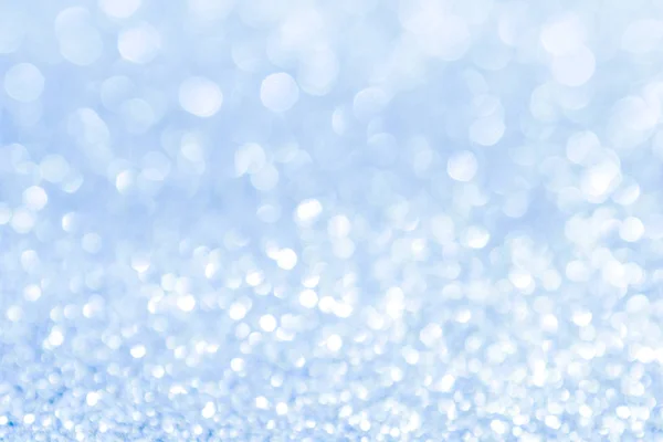 Abstracte Achtergrond Blauw Licht Bokeh Kerstvakantie — Stockfoto