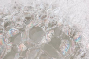 beyaz köpük doku arka plan bakış