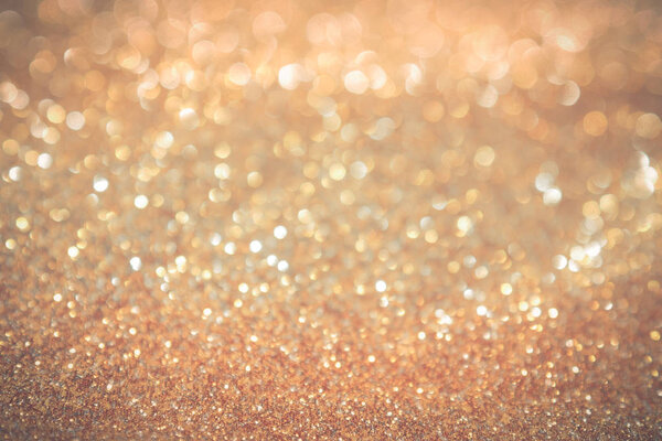 abstract background gold light bokeh christmas holiday