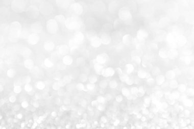 Noel bokeh arka plan beyaz gümüş ışıkları
