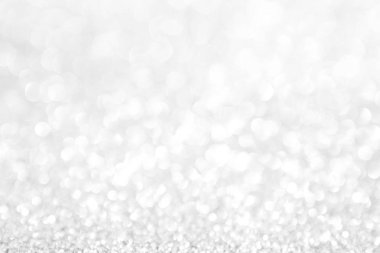Noel bokeh arka plan beyaz gümüş ışıkları