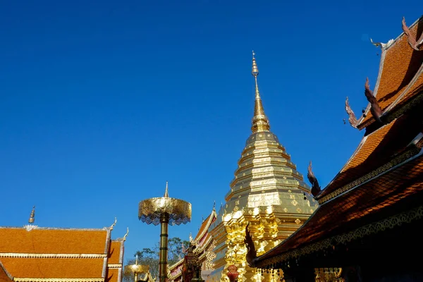 Wat Phra Doi Suthep Turistickou Atrakcí Města Chiang Mai Thailand — Stock fotografie