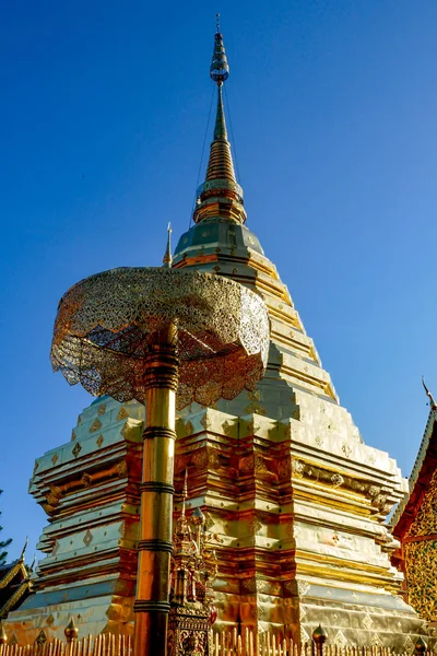 Wat Phra Doi Suthep Turistickou Atrakcí Města Chiang Mai Thailand — Stock fotografie