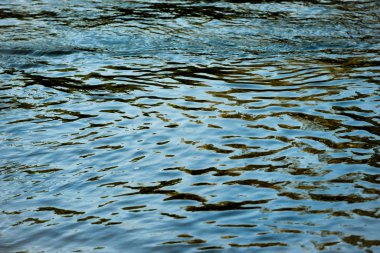 Koyu mavi şelale dalga su arka plan doku soyut