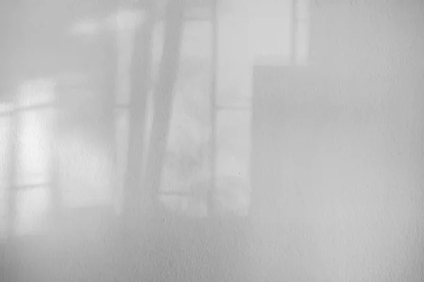 Абстрактная Текстура Доски Белая Пустая Стена Тенью Окна Перспектива — стоковое фото