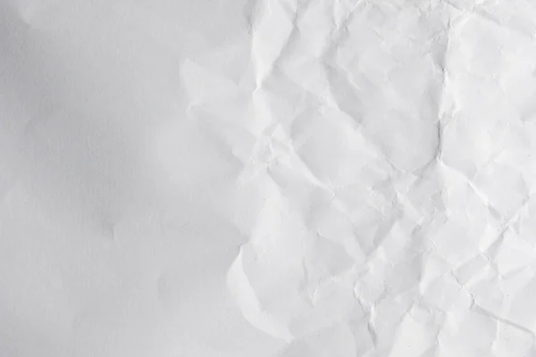 Witte Gekreukte Papier Textuur Achtergrond — Stockfoto