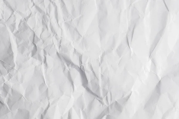 Witte Gekreukte Papier Textuur Achtergrond — Stockfoto