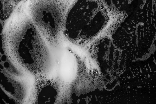 Αφηρημένη Υφή Λευκού Σαπουνιού Αφρός Σαμπουάν Φυσαλίδες — Φωτογραφία Αρχείου