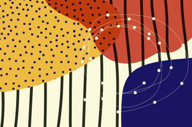 arka plan yaratıcı doodle sanat başlığı farklı şekil ve dokular ile