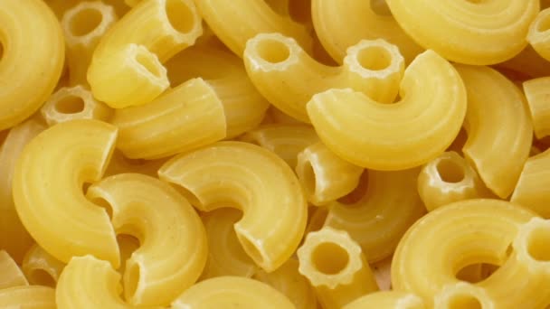 Dry Fusilli Italian Macaroni Pasta — Stock Video