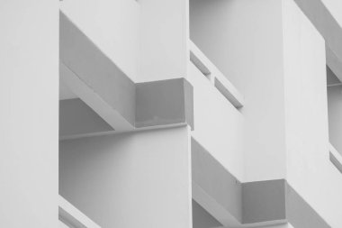 Arka plan mimarisi hatları. modern mimari detay