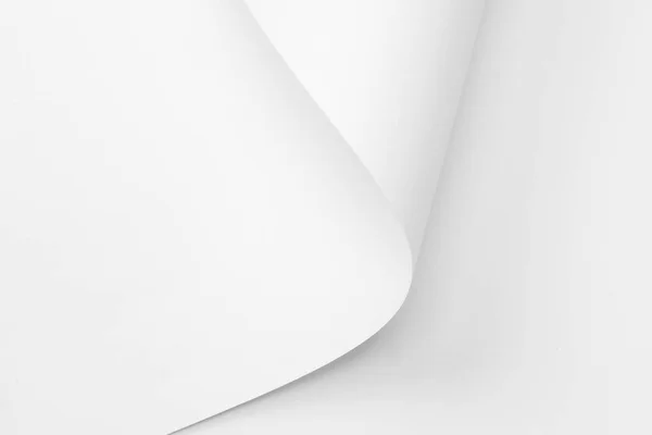 Twisted vitt papper ark bakgrund textur för design — Stockfoto