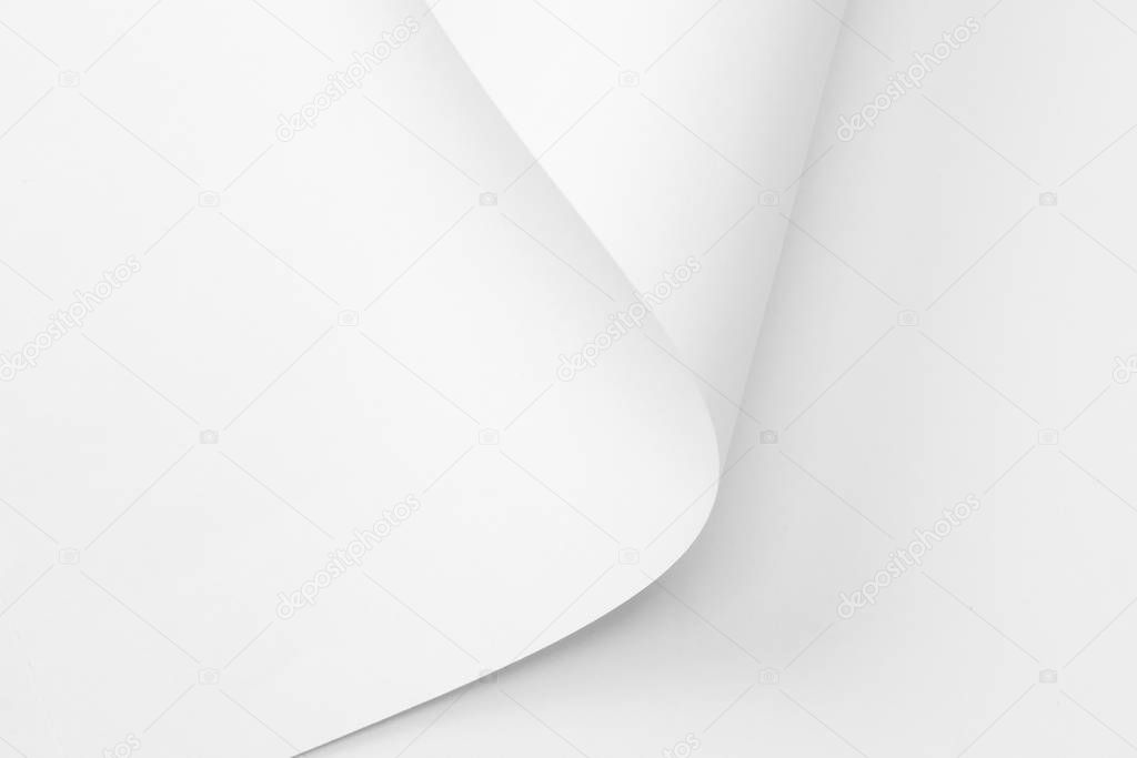 twisted white paper sheets background texture for design