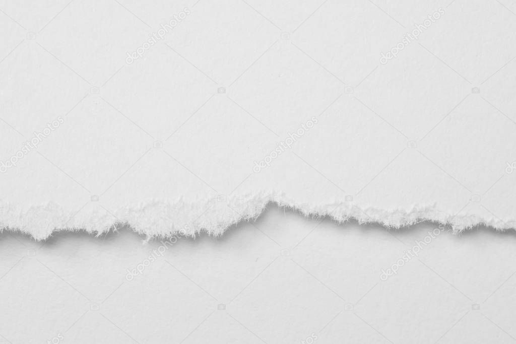 white torn paper grunge background texture for design