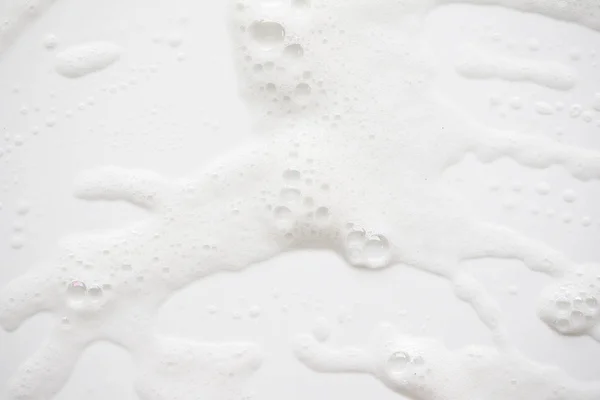 Abstract background white soapy foam texture. Shampoo foam with — Stock Photo, Image